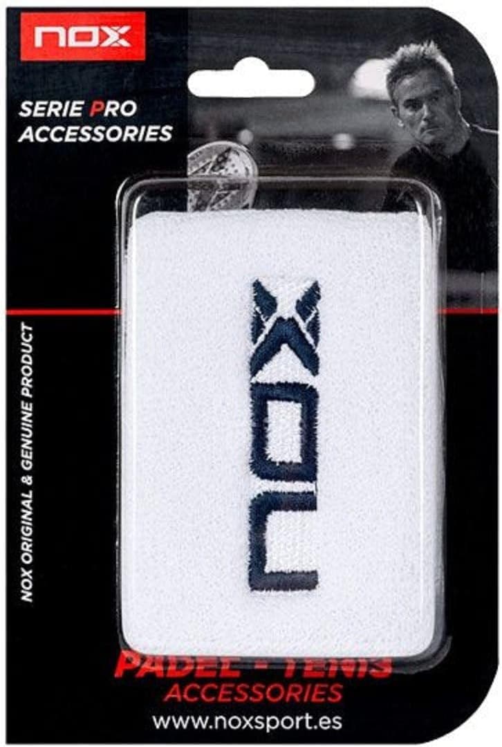 Pack de dos muñequeras blancas de NOX