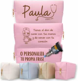 Neceser personalizado con nombre para enfermera