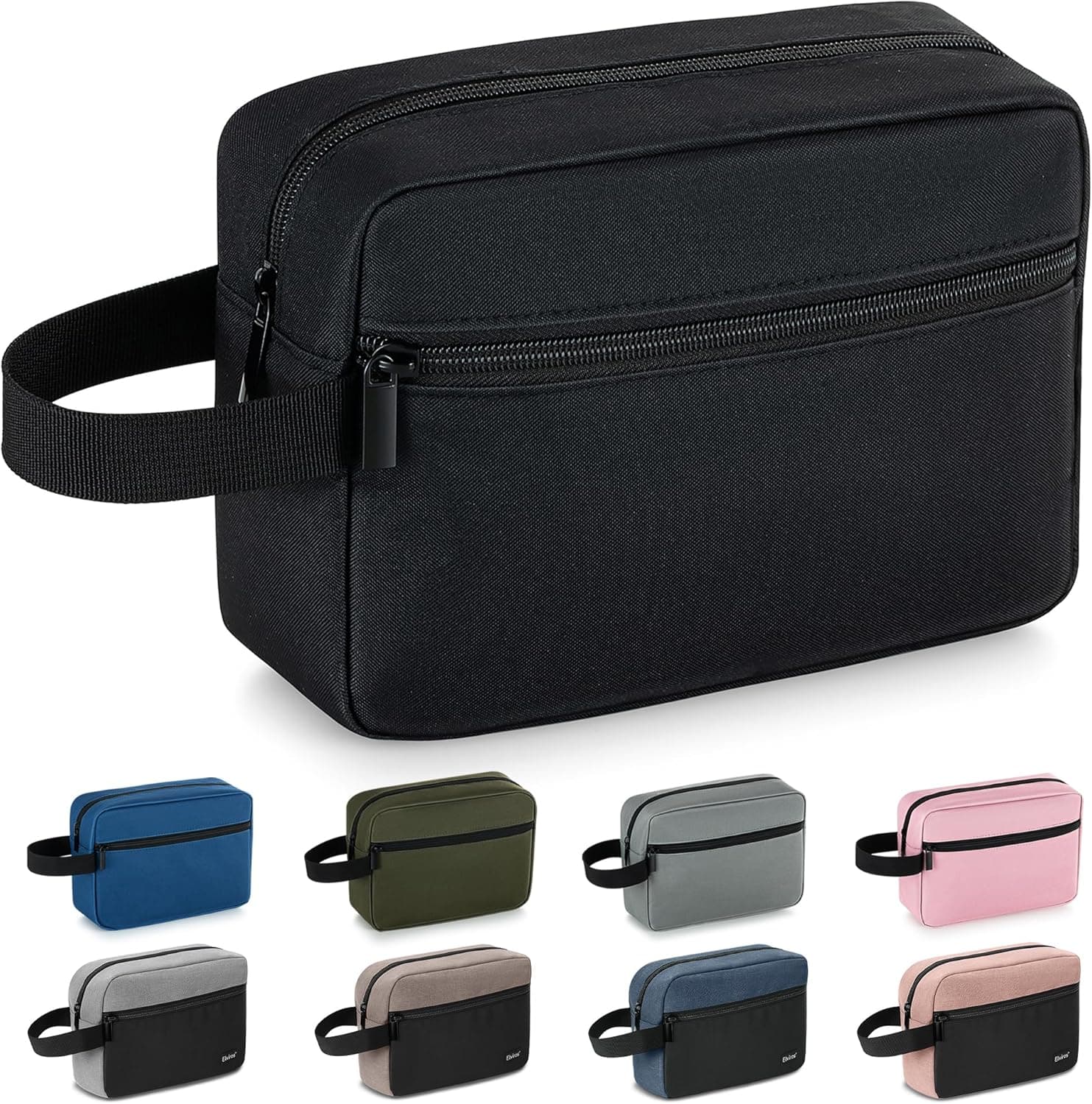 Neceser compacto para hombre con compartimento de afeitado