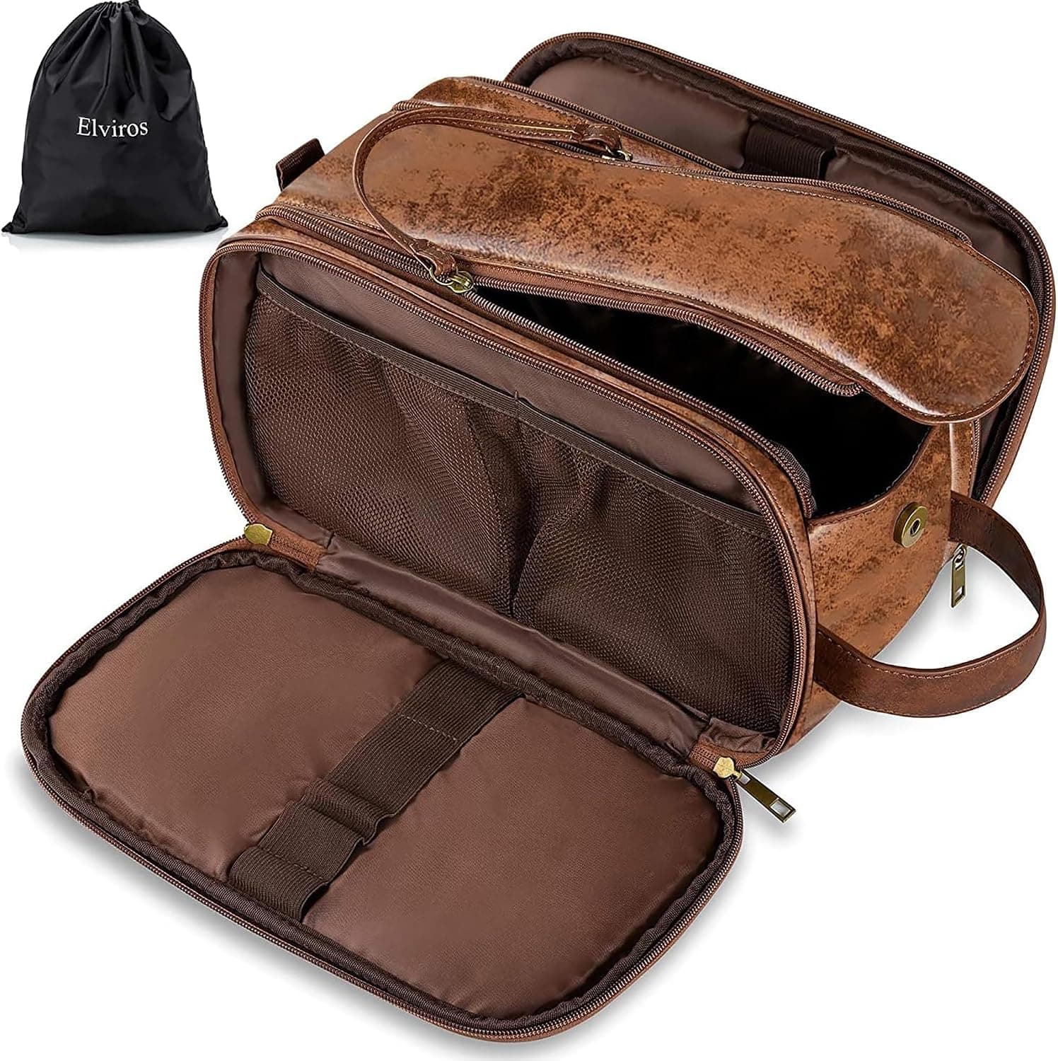Neceser Elviros impermeable de gran capacidad para hombre