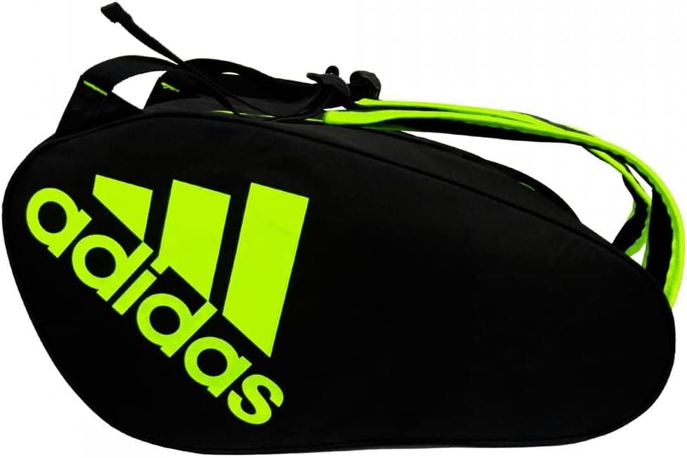 Paletero Adidas Control en negro con detalles en amarillo flúor