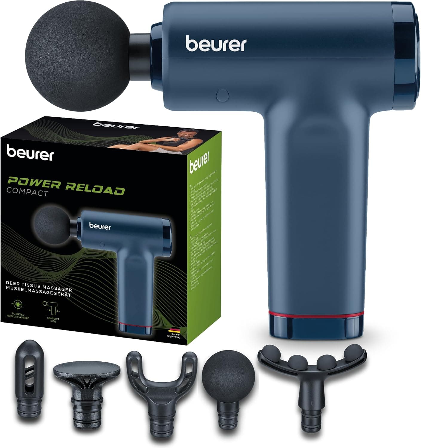 Pistola de masaje muscular Beurer PowerReload