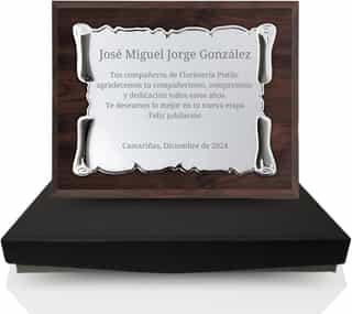 Placa Conmemorativa Personalizada con Estuche