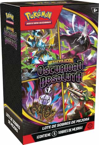 Pokémon lote de 6 sobres Megaevolución Oscuridad Absoluta