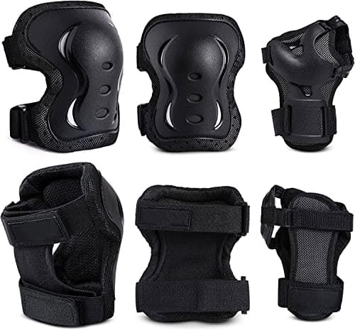 Kit de protecciones Monbessi para adulto en negro