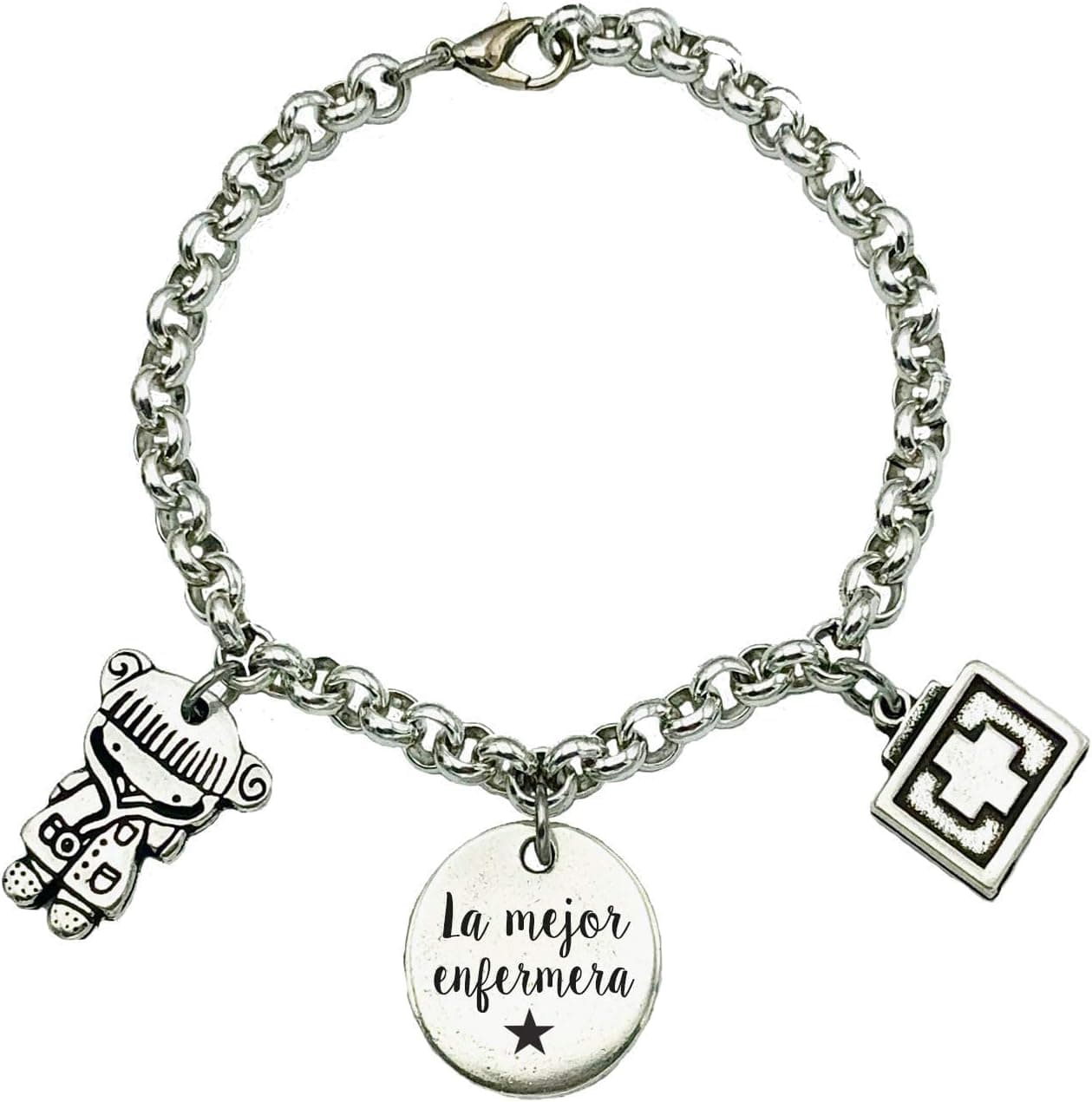 Pulsera personalizada para enfermera con su grabado