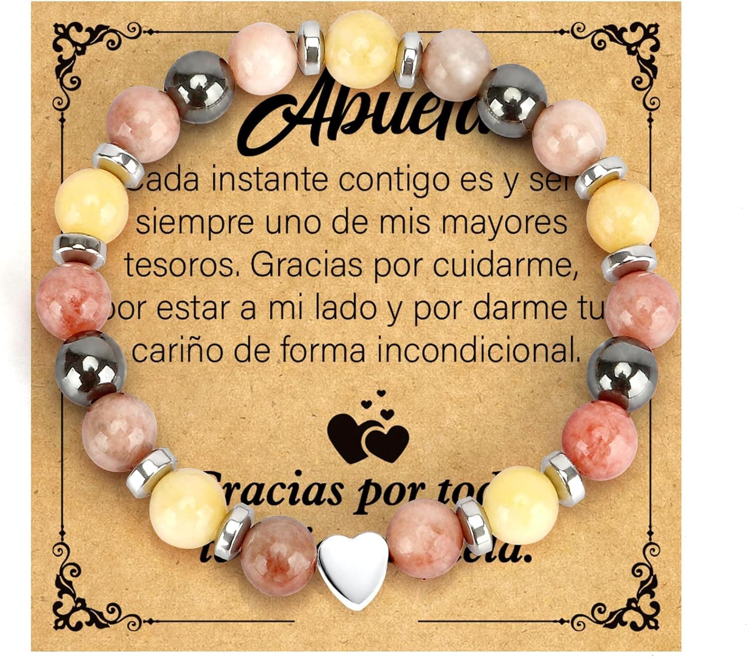Pulsera grabada pensada para regalar a una abuela