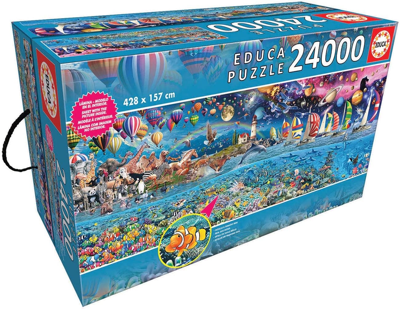 Caja del puzzle gigante de 24.000 piezas Vida de Educa
