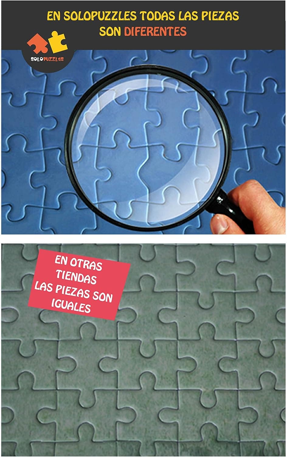 Puzzle personalizado montado con una fotografía impresa a todo color