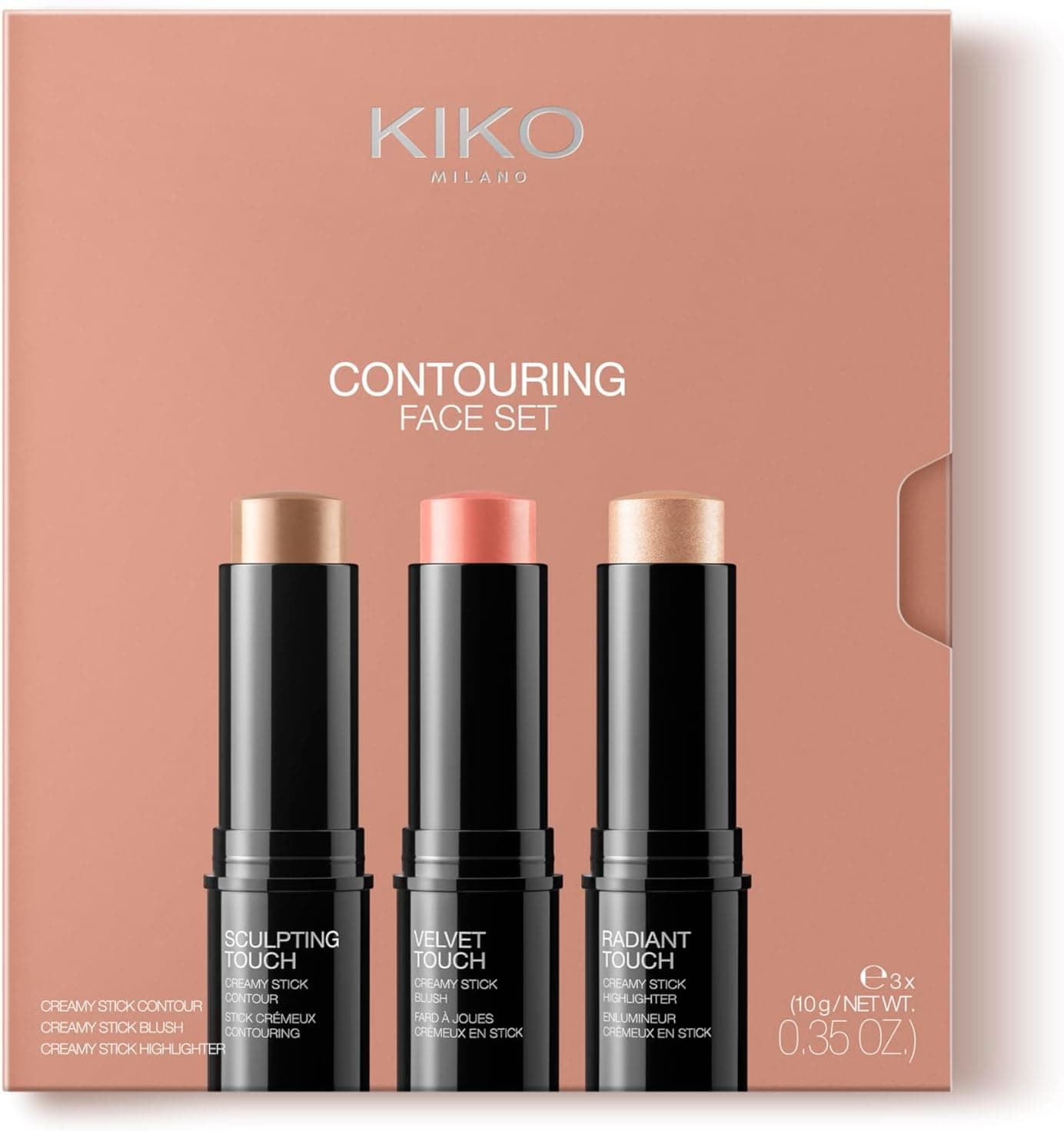 Set de contouring facial KIKO Milano con tres sticks