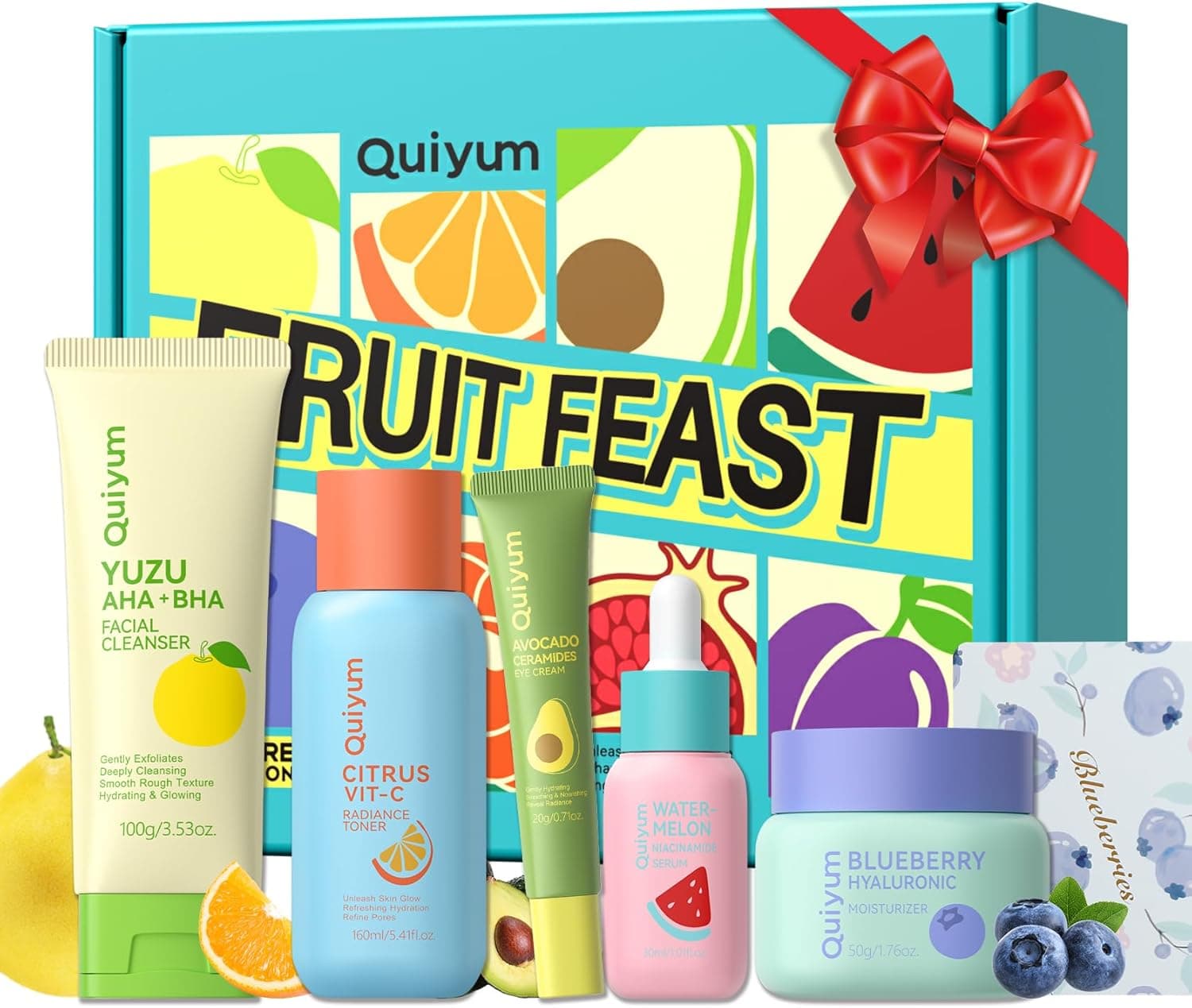 Set de cuidado de la piel con frutas para adolescentes