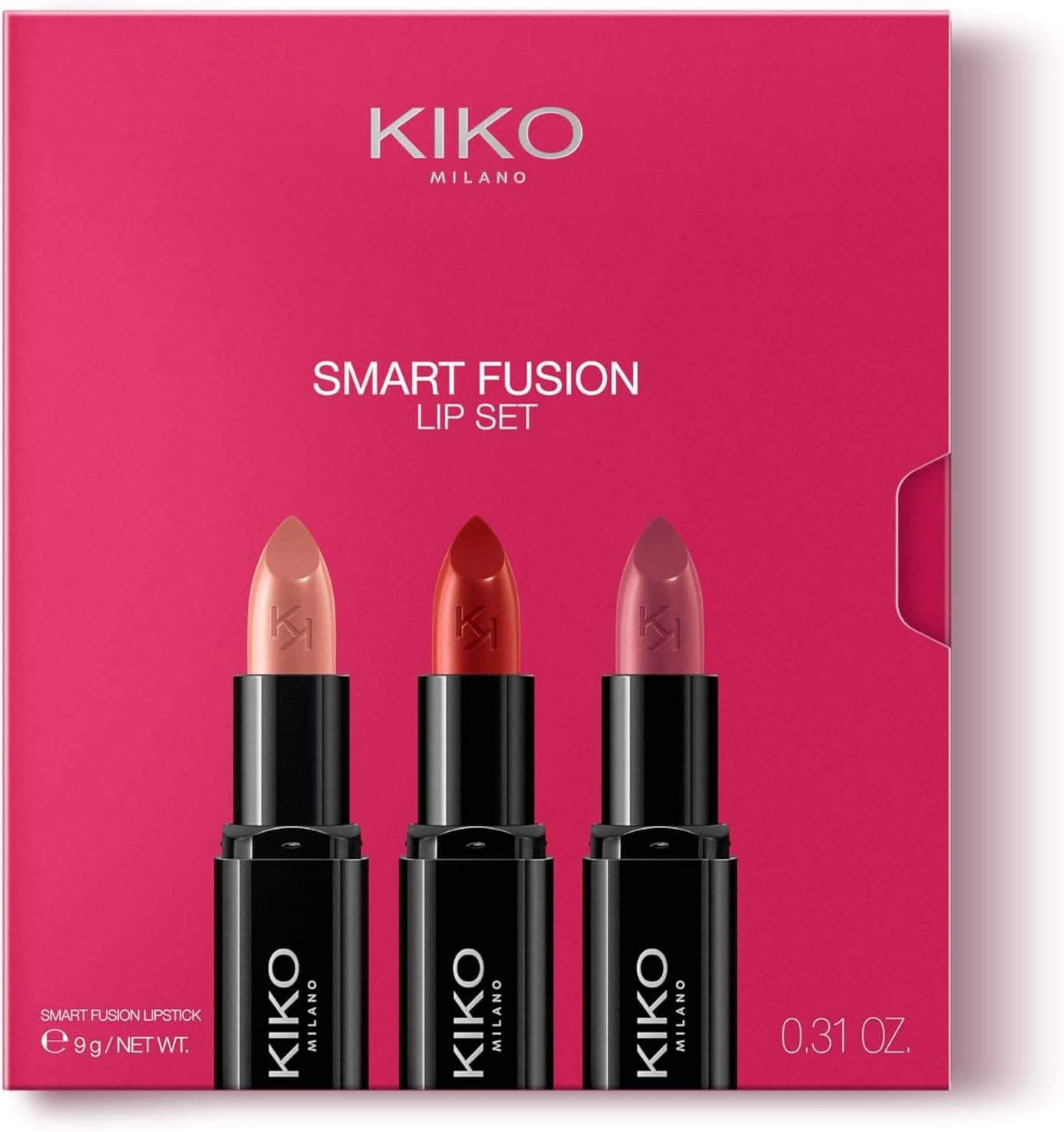 Set de tres labiales luminosos KIKO Milano