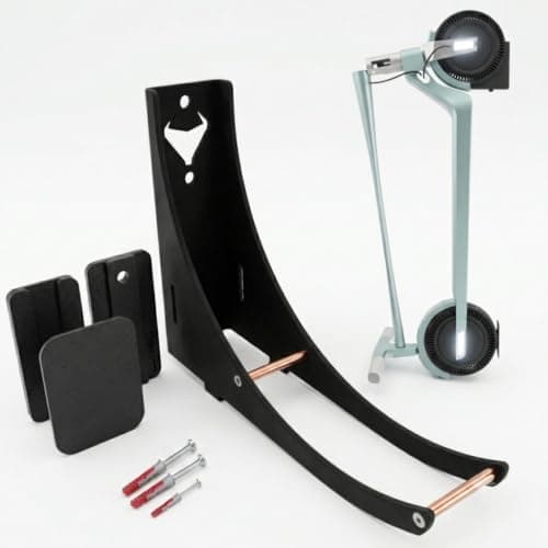 Soporte de pared Lezoconcept con un patinete instalado