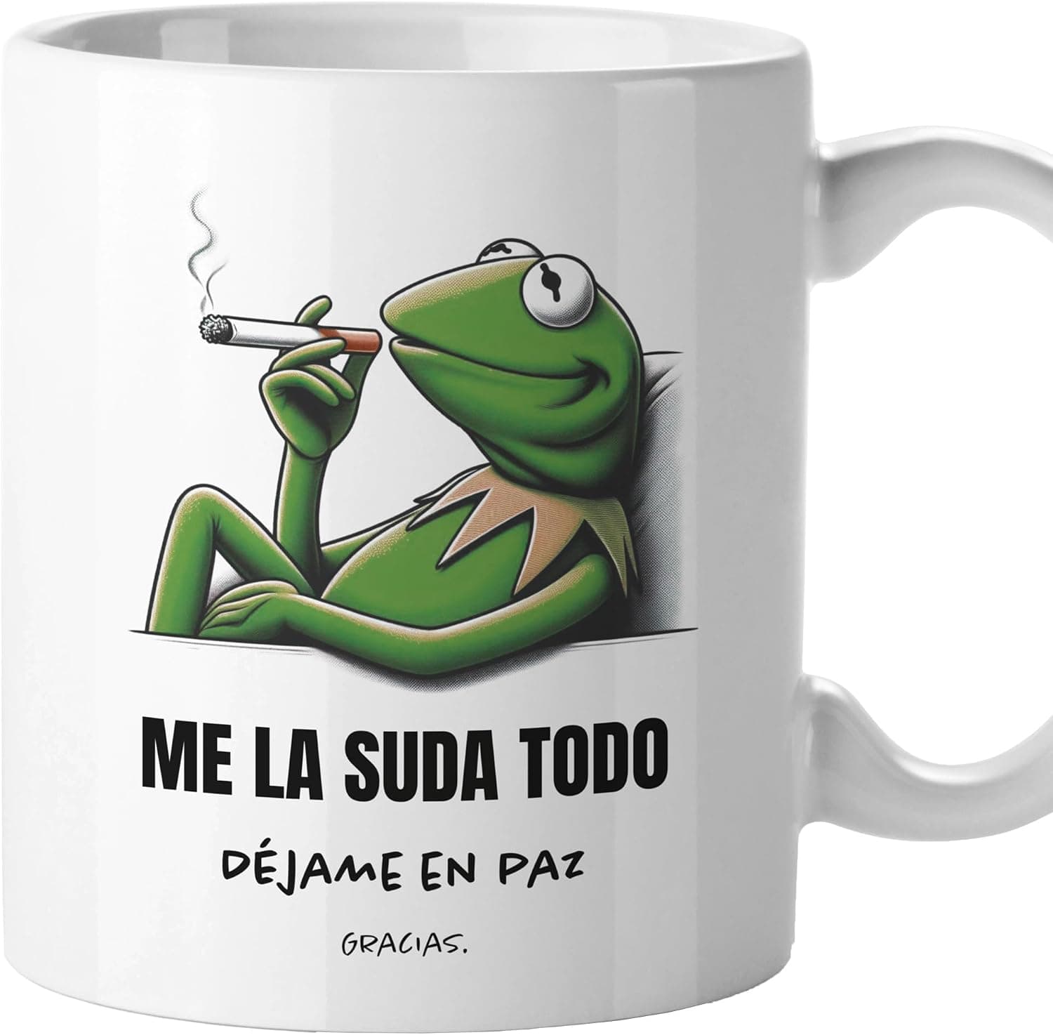 Taza con el mensaje Me la suda, de El Kraken