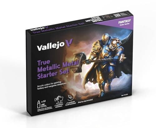 Vallejo True Metallic Metal Starter Set, 12 colores