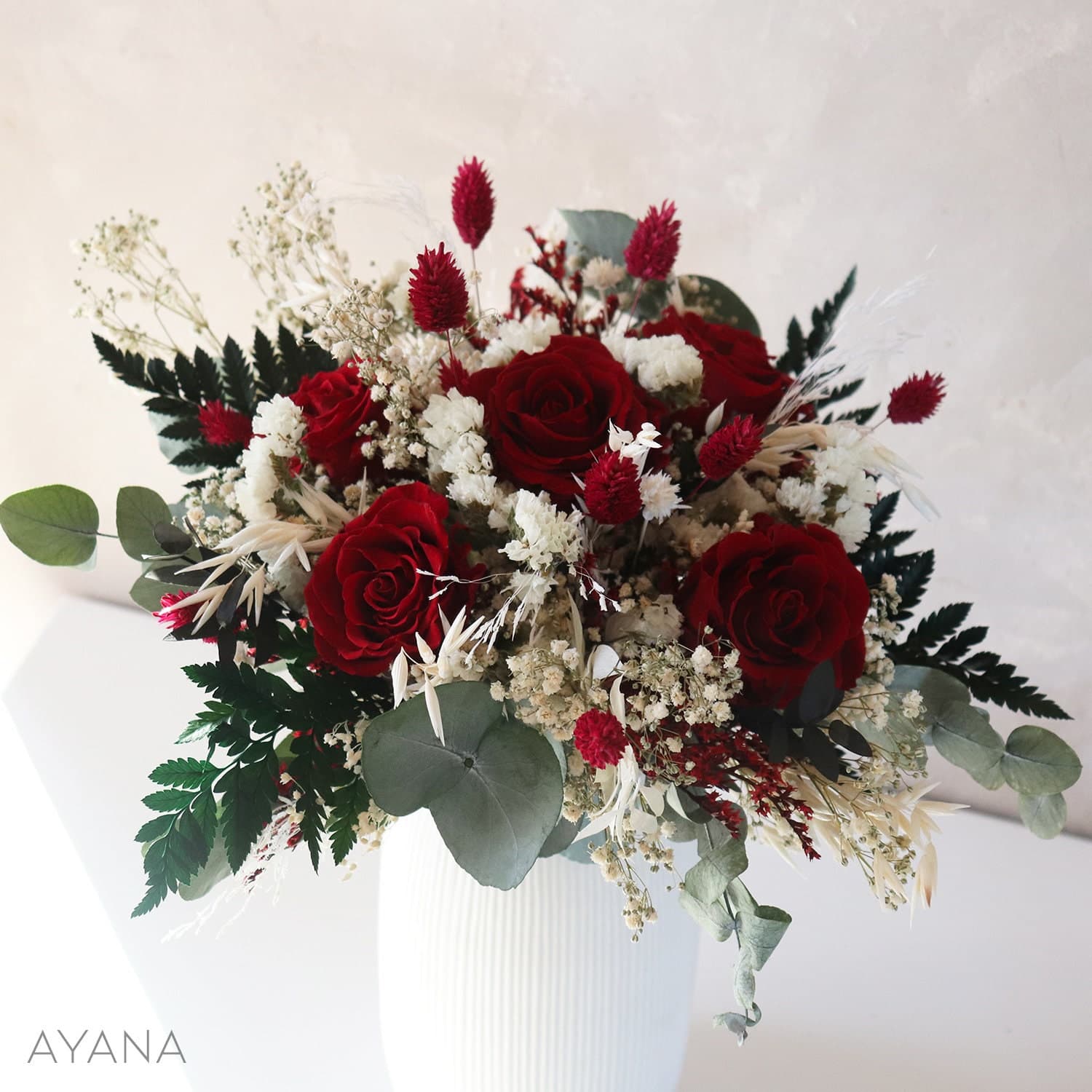 Bouquet de rosas eternas Verone