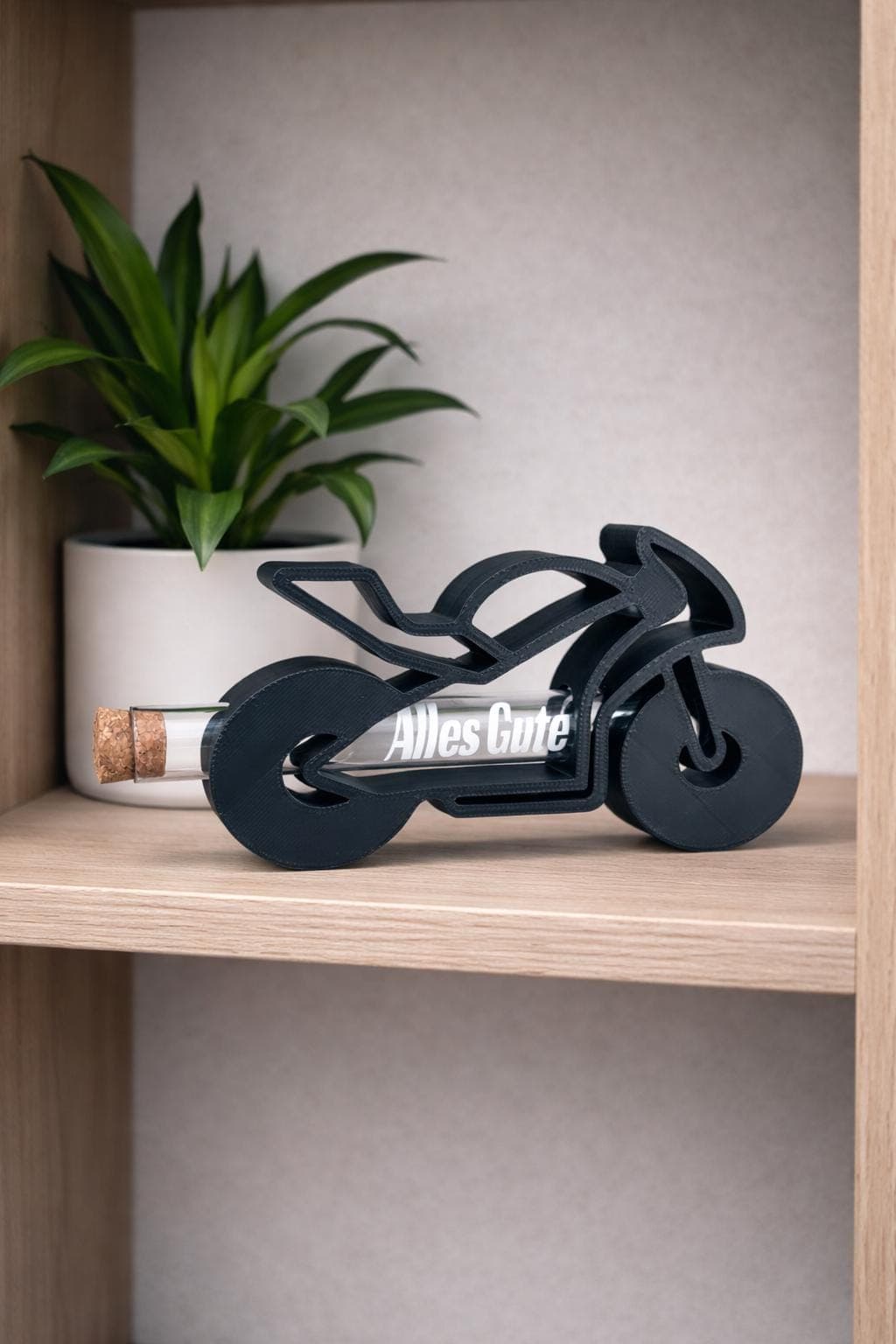 Soporte de diseño para regalar dinero en moto