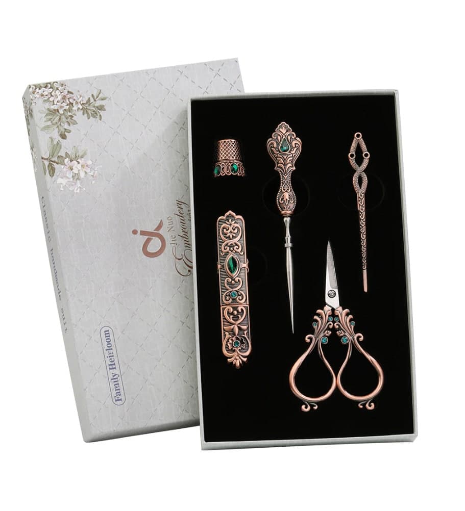 Kit de costura vintage de acero