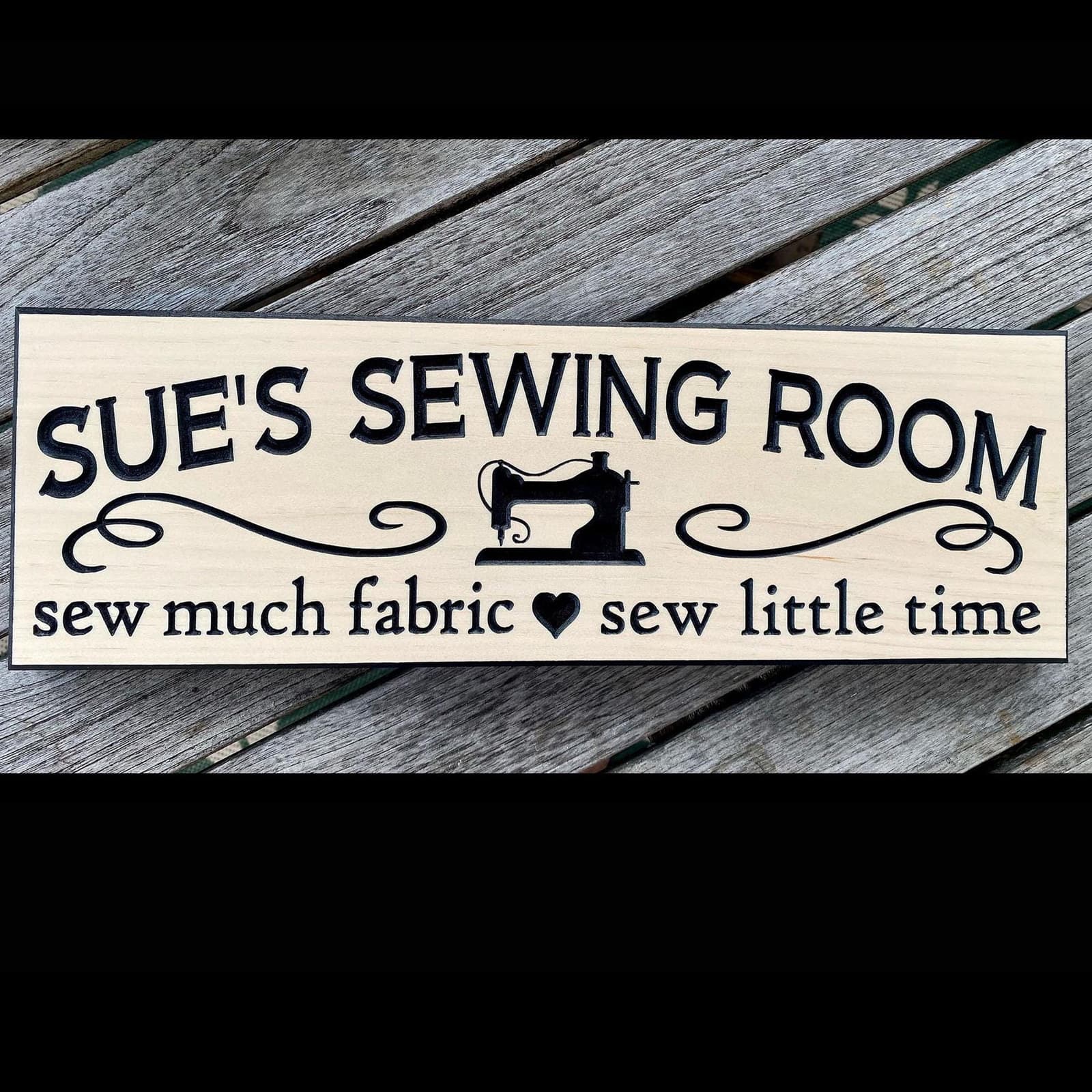 Personalized Sewing Sign. Gift for seamstress.