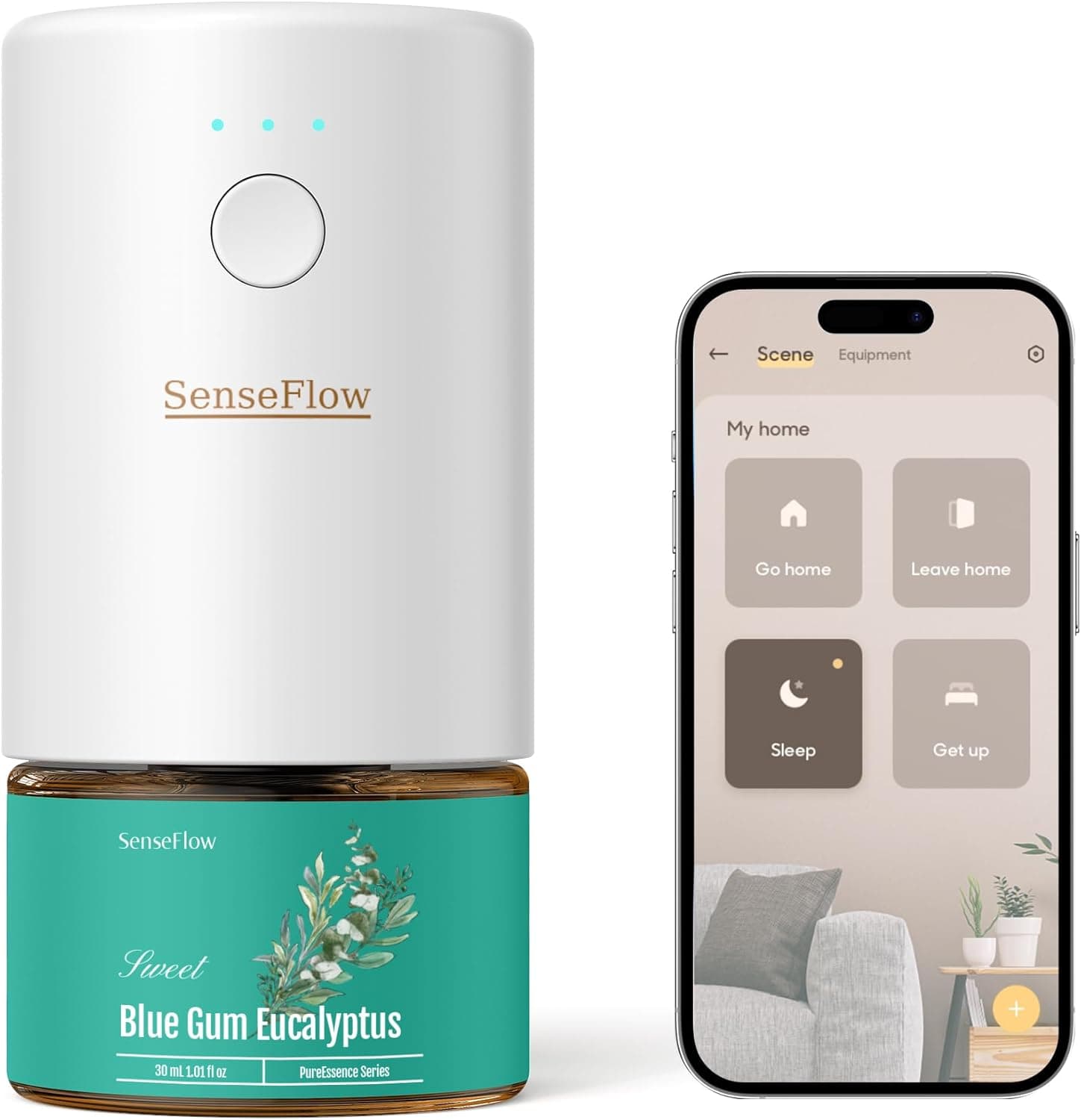 Difusor de aromas inteligente sin agua con conexión wifi